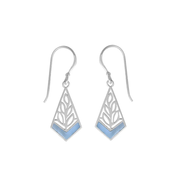 Leaf Stone Dangle Earrings