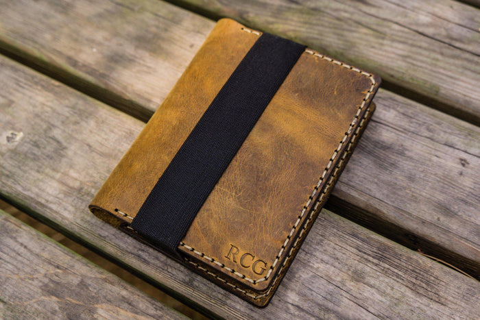 Leather Rhodia A6 Notebook Cover - Crazy Horse Brown