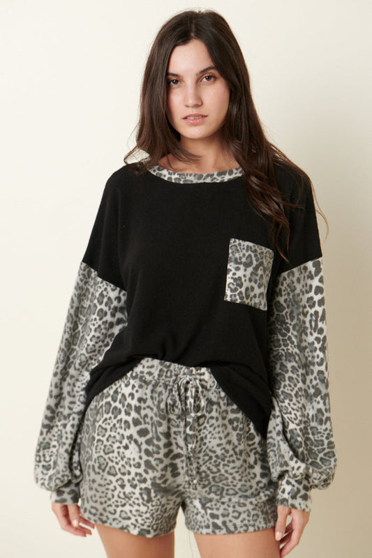 Leopard Print Lounge Set