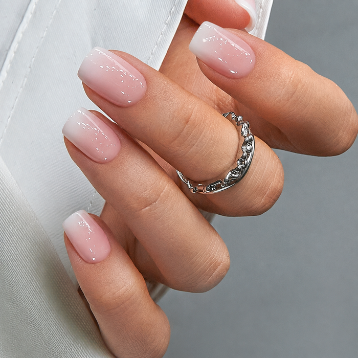 Light pink gradually changing square armor