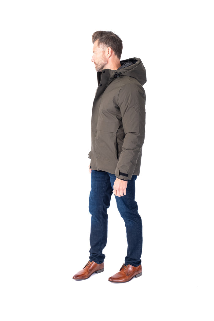 Light Weight Tech Puffer Bomber - Green