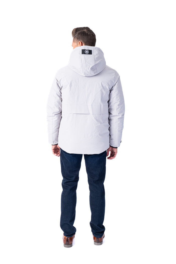 Light Weight Tech Puffer Bomber - White