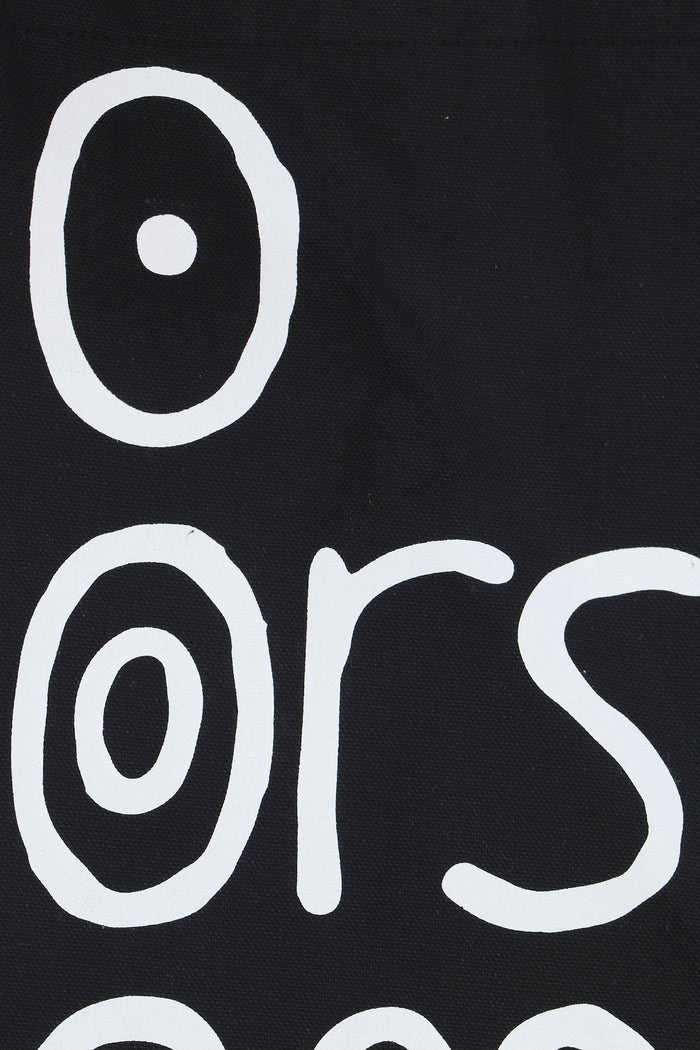 logo print canvas shopping bag