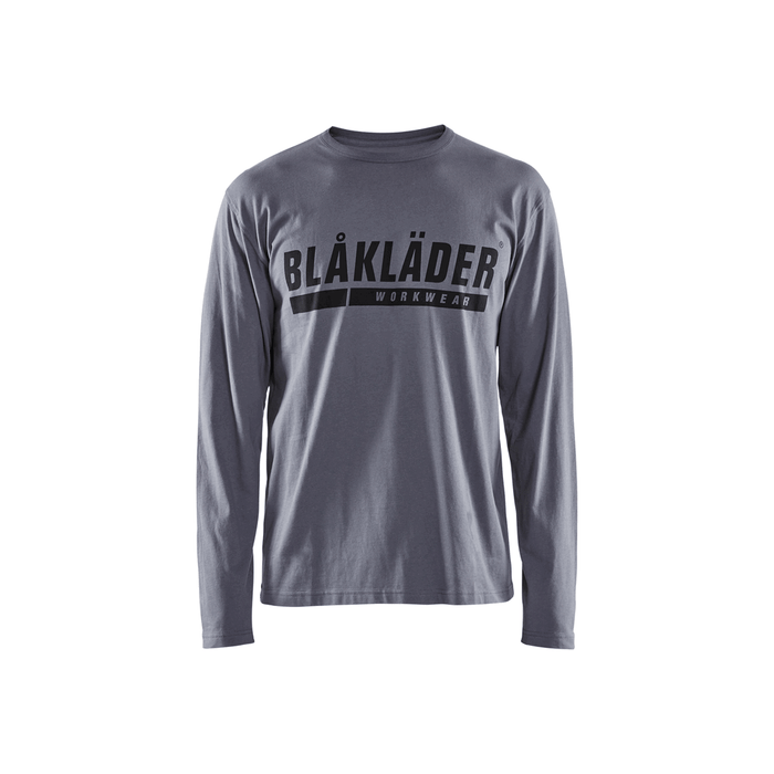 Long Sleeve Branded T-Shirt - 9400-Grey | Blaklader 35571042