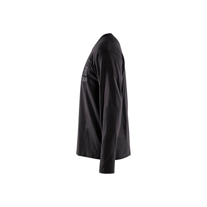 Long Sleeve Branded T-Shirt - 9900-Black | Blaklader 35571042