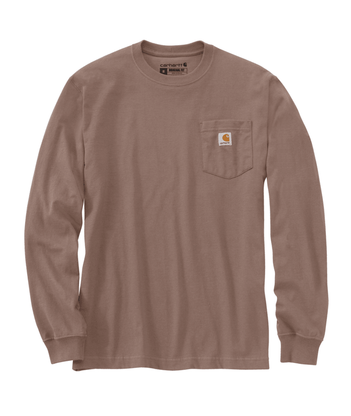 Loose Fit Heavyweight Long-Sleeve Pocket T-Shirt - BA9-Soft Sepia | Carhartt K126
