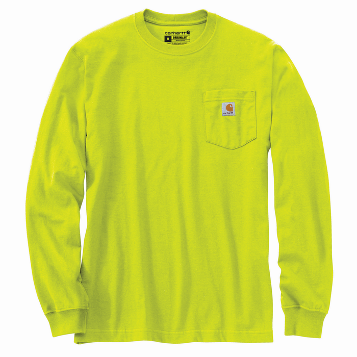 Loose Fit Heavyweight Long-Sleeve Pocket T-Shirt - BLM-Brite Lime | Carhartt K126