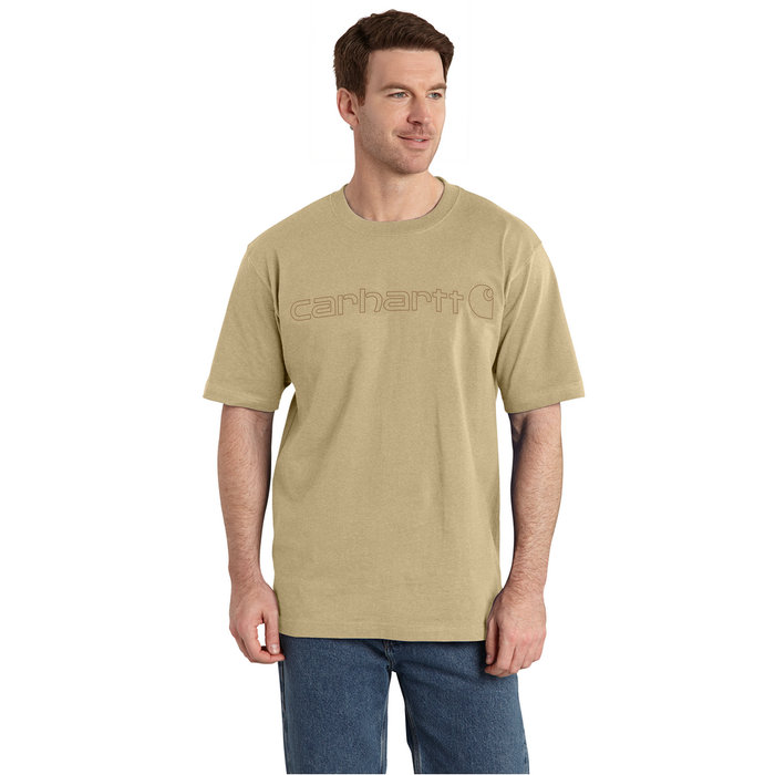 Loose Fit Heavyweight Short-Sleeve Logo Graphic T-Shirt - A36-Beach Heather | Carhartt K195