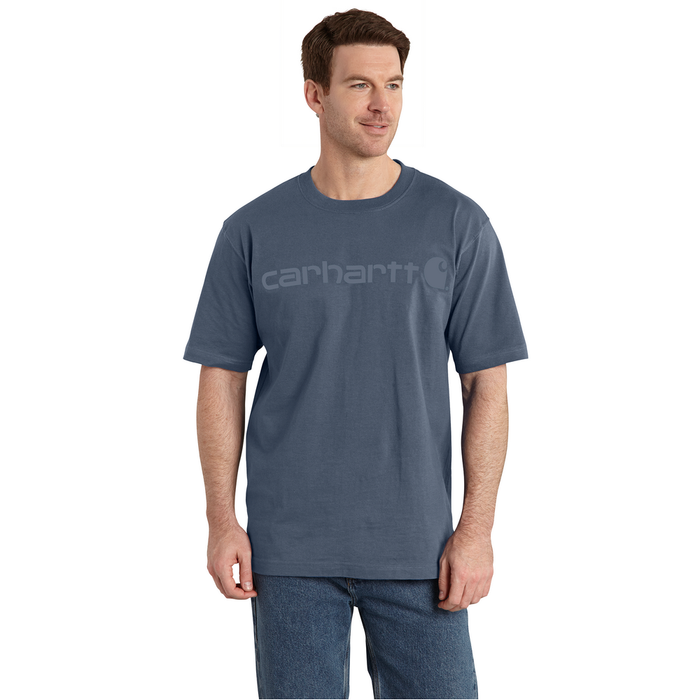 Loose Fit Heavyweight Short-Sleeve Logo Graphic T-Shirt - BLS-Bluestone | Carhartt K195