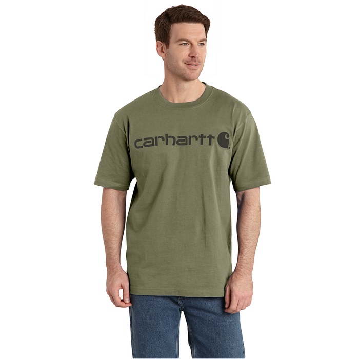 Loose Fit Heavyweight Short-Sleeve Logo Graphic T-Shirt - DOV-Dusty Olive | Carhartt K195