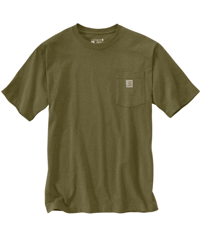 Loose Fit Heavyweight Short-Sleeve Pocket T-Shirt - GL8-Dark Bronzed Green Heather | Carhartt K87