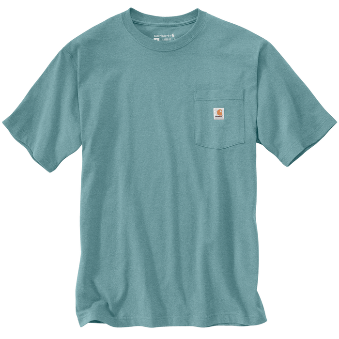 Loose Fit Heavyweight Short-Sleeve Pocket T-Shirt - HL1-Summer Blue Heather | Carhartt K87