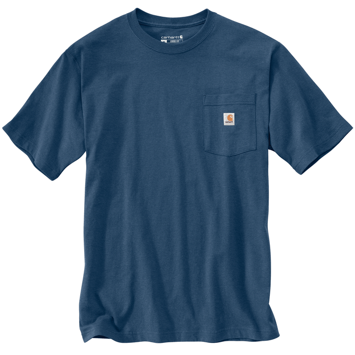 Loose Fit Heavyweight Short-Sleeve Pocket T-Shirt - HL3-Deep Ocean Heather | Carhartt K87