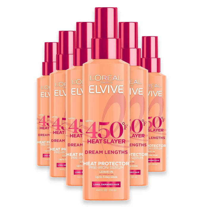 L'Oréal Paris Elvive Dream Lengths Heat Protectant Spray - 4.4 oz - 6 Pack