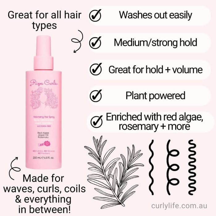 Rizos Curls Alcohol-Free Volumizing Hair Spray