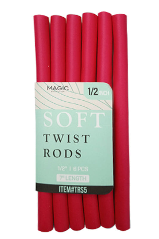 Magic Soft Twist Rods 1/2" Red