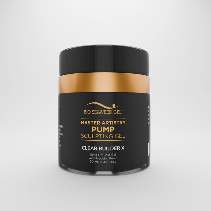 Master Artistry Pump Clear Builder X Sculpting Gel - Bio Seaweed Gel USA