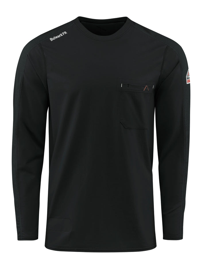 Men's Flex Knit Tee - BK-Black | Bulwark STT2