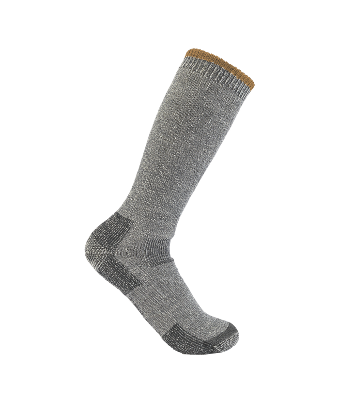 Men's Heavyweight Wool Blend Boot Sock HGY-Heather Grey | Carhartt SB39150M