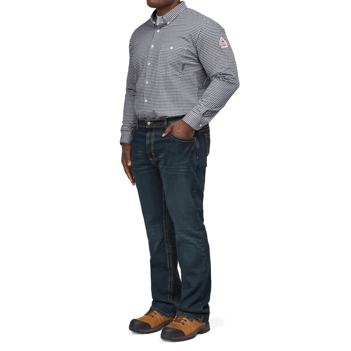 Men's Relaxed Bootcut Jean With Stretch - SD-Sanded Denim | Bulwark PSJ2