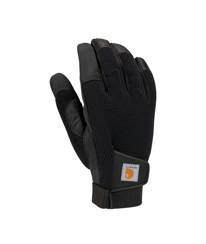 Men's Synth Leather High Dexterity Touch Sensitive Secure Cuff BLK-Black | Carhartt GD0779M