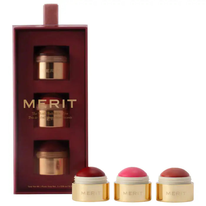 MERIT The Mini Flush Blush Balm Trio kit
