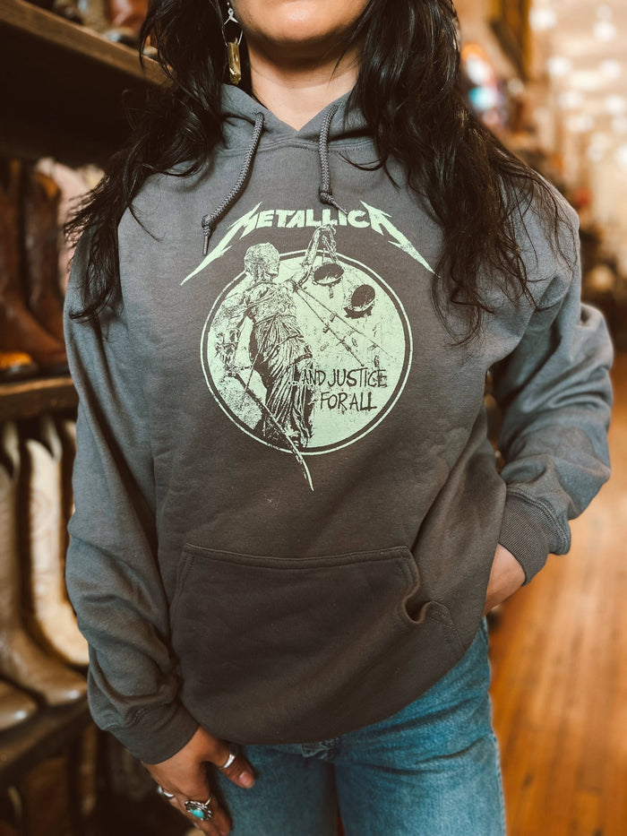 Metallica Justice For All Hoodie Sweatshirt