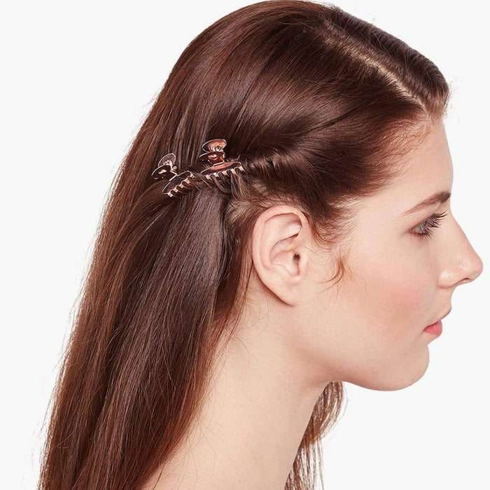 METTALIC MINI CLAMP ROSE GOLD