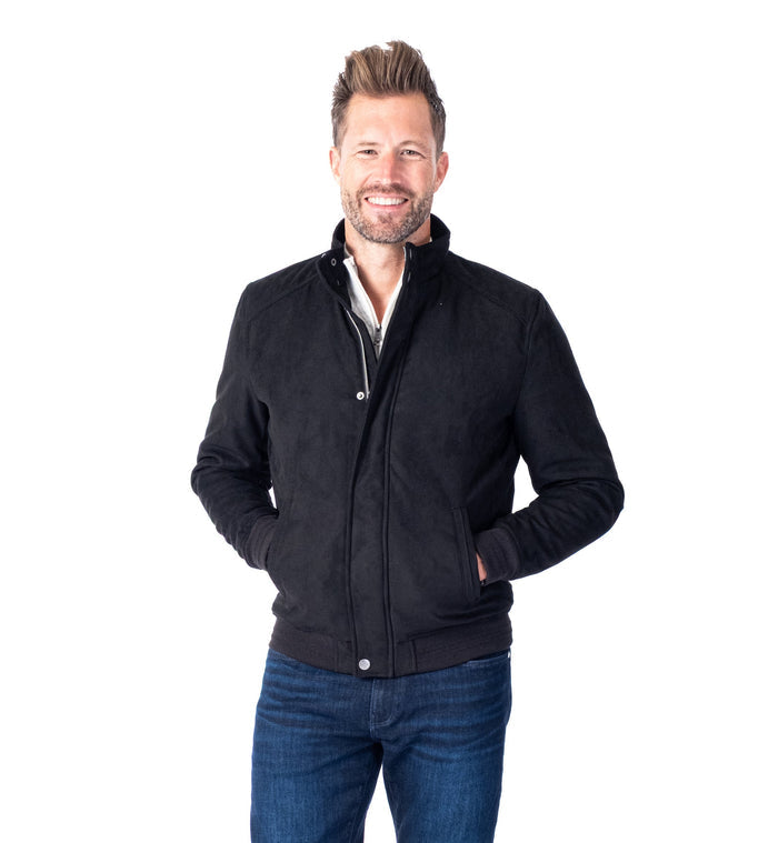 Microfibre Bomber "Harry" - Black