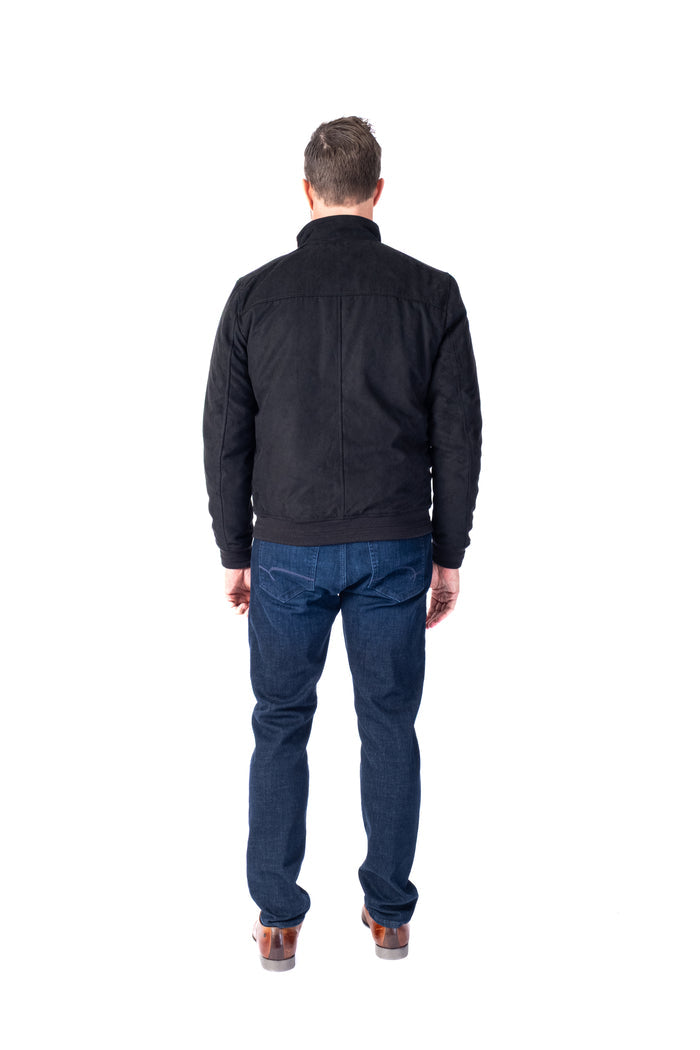 Microfibre Bomber "Harry" - Black