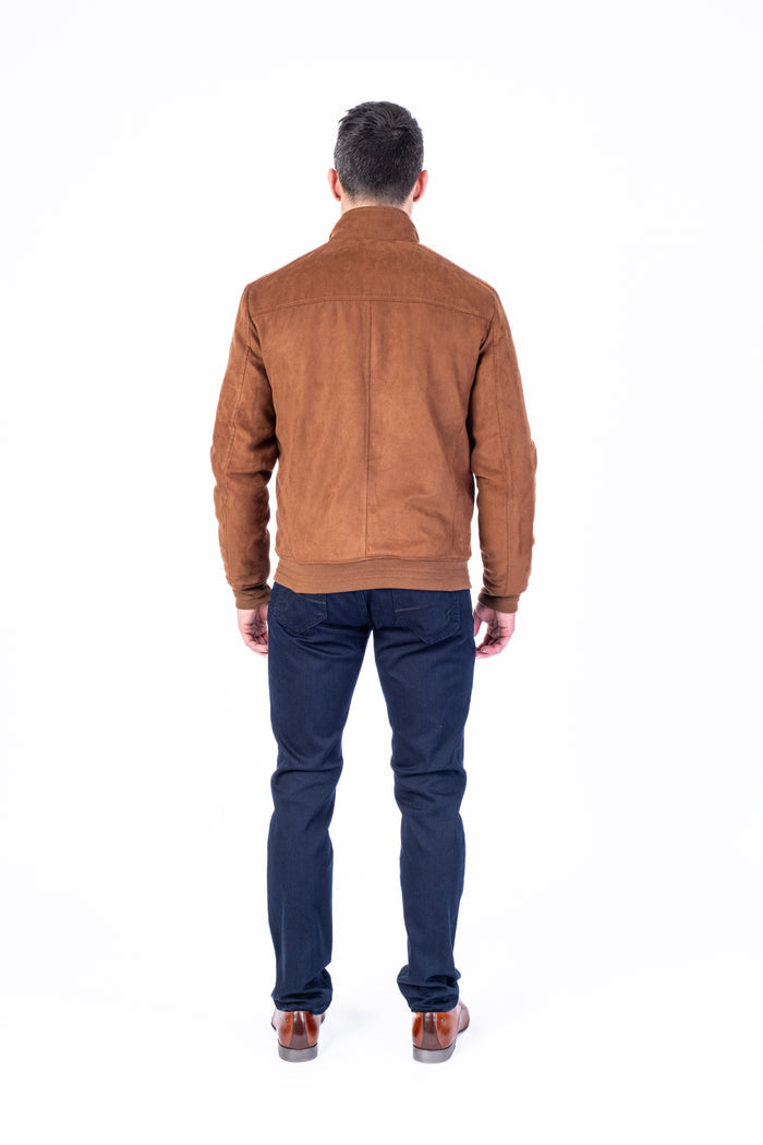 Microfibre Bomber "Harry" - Cognac