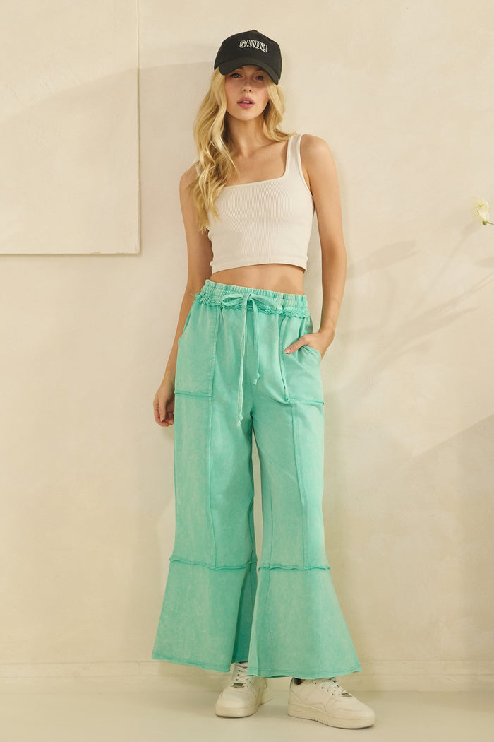 Mineral Washed Terry Knit Pants