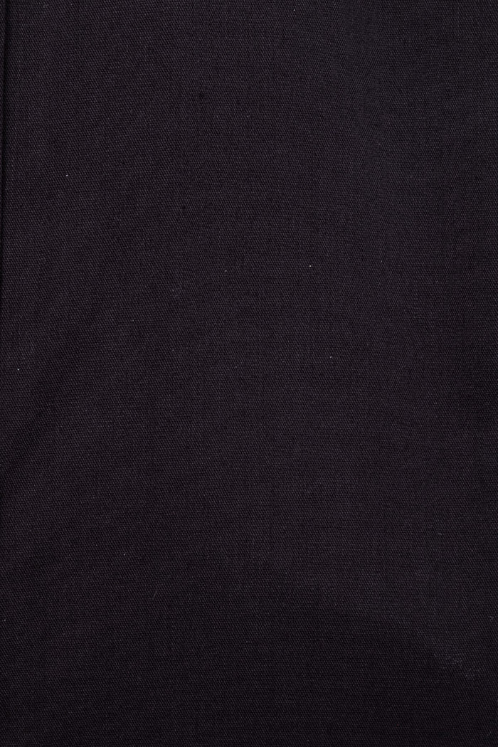Modern Slim Fit Solid Stretch Dress Shirt - Black