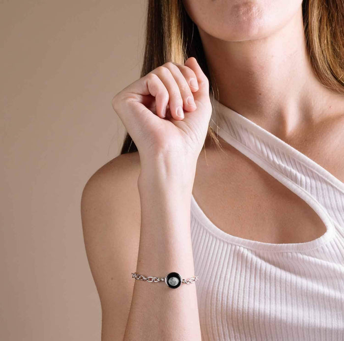 Moonglow Silver Link Bracelet 3A