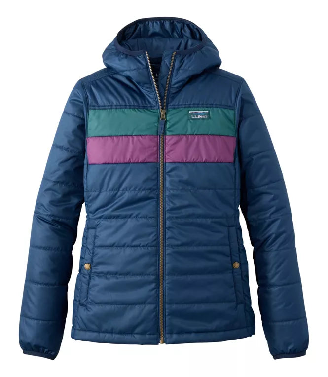 Mountain Classic Hooded Puffer Color Block Women's Regular