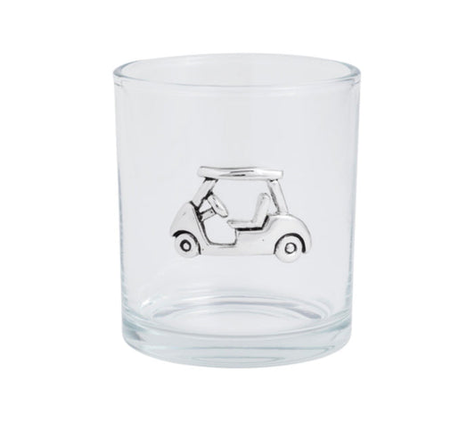 Mud Pie Golf Cart Icon DOF Glass