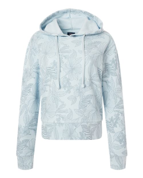 MV Sport Women's Maddie Floral Print Hooded Sweatshirt