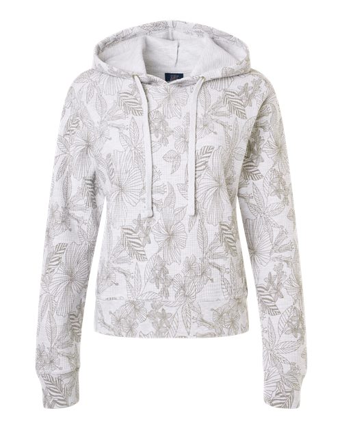 MV Sport Women's Maddie Floral Print Hooded Sweatshirt