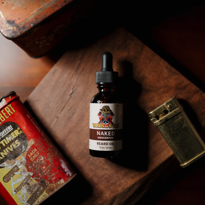 Naked Beard Oil | Fragrance Free - Warlord - Men's Grooming Essentials