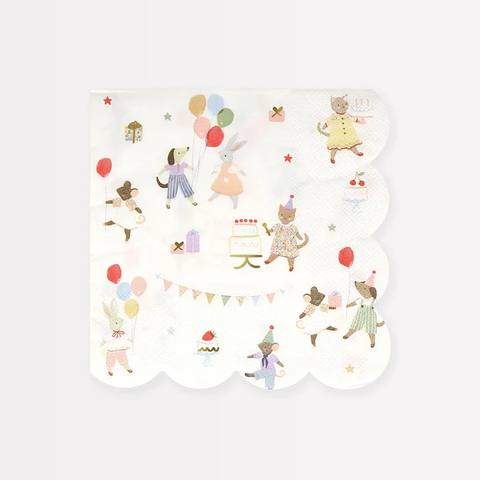 Meri Meri - Napkins - Animal Friends
