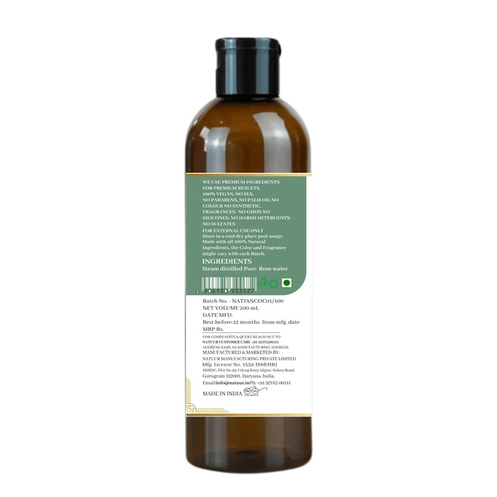 Natuur.in Pure Castile Soap Base in a brown plastic bottle with a detailed ingredient label on the back