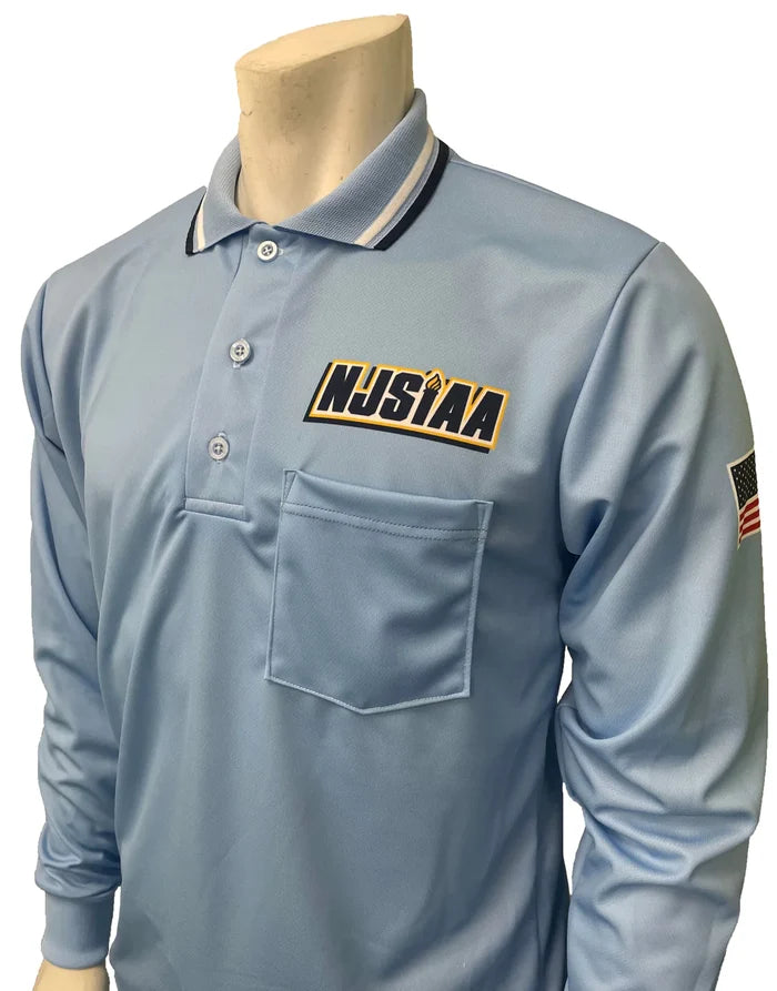 New Jersey (NJSIAA) Body Flex Powder Blue LS Umpire Shirt