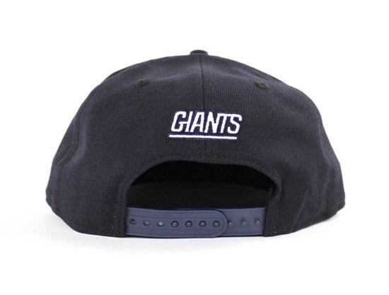 New York Giants New Era 9Fifty Snapback Hats (Navy Blue Gray Under Brim)