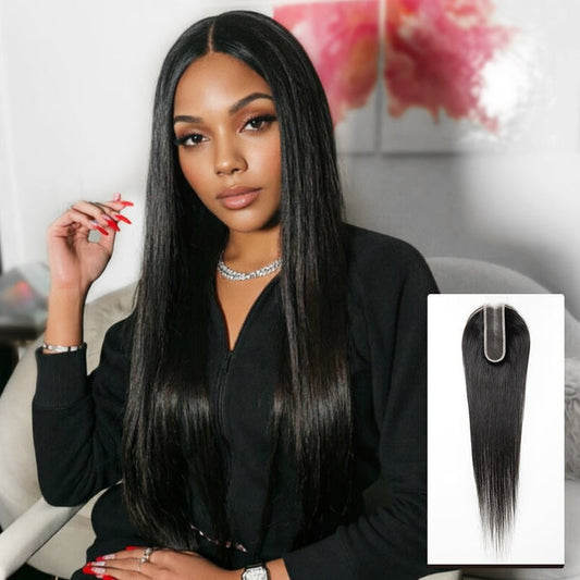 NEWMISS Hair Kim K Middle Part Closure Pre-plucked with Natural Hairline - newmiss hair