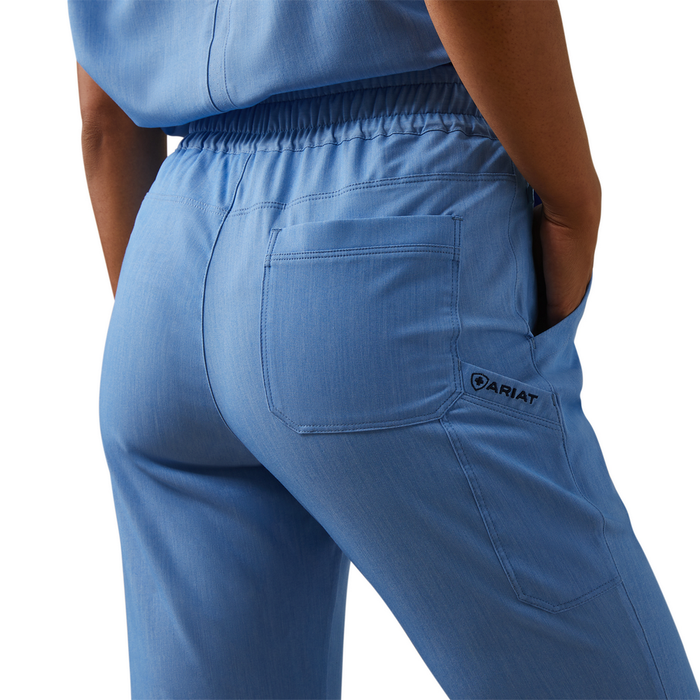 Nightingale Utility Stretch Scrub Pant - 400-Light Blue Heather | Ariat 10039951