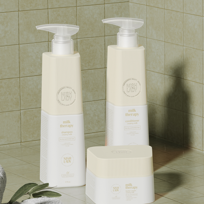 NishLady Milk Therapy Shampoo – 947ml