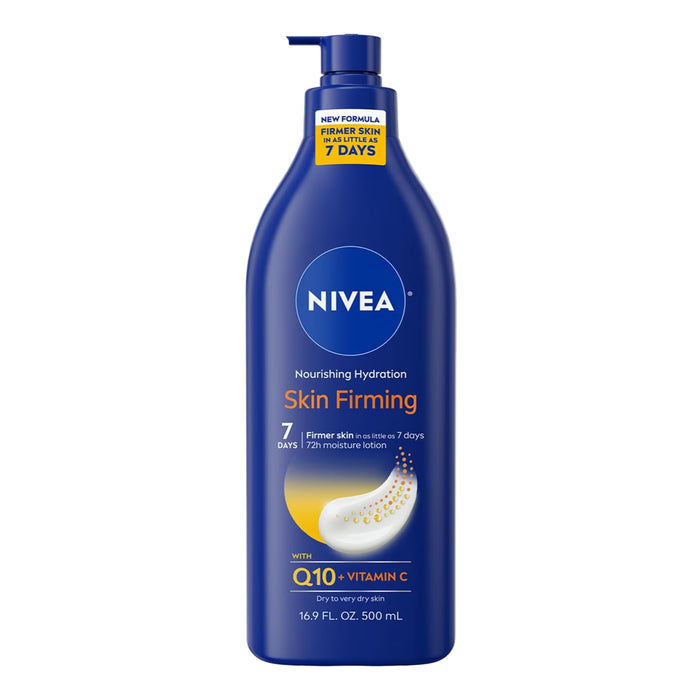 NIVEA Nourishing Hydration Skin Firming Body Lotion with Q10 and Vitamin C - 16.9 oz - 12 Pack