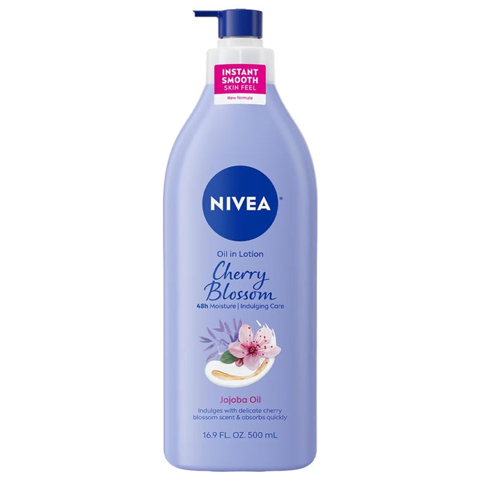 NIVEA Oil Infused Cherry Blossom & Jojoba Oil Body Lotion - 16.9 oz - 12 Pack