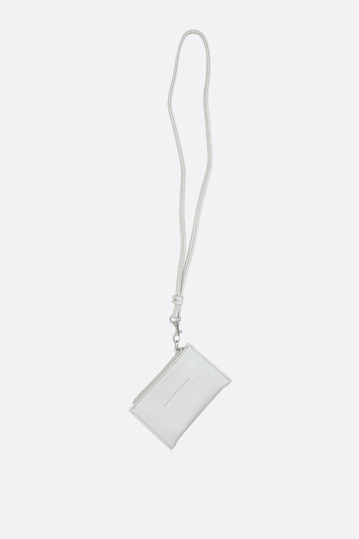 Numeric coin purse in faux leather