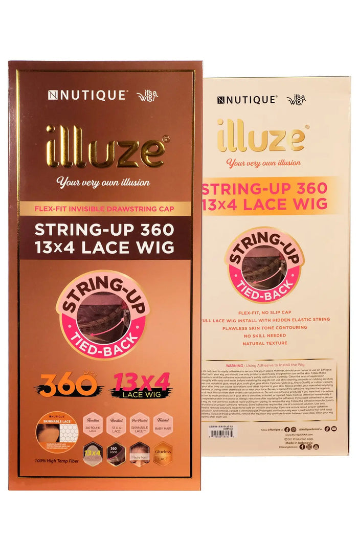 NUTIQUE ILLUZE GLUELESS STRING-UP 360 13X4 LACE WIG BILLIE NUTIQUE
